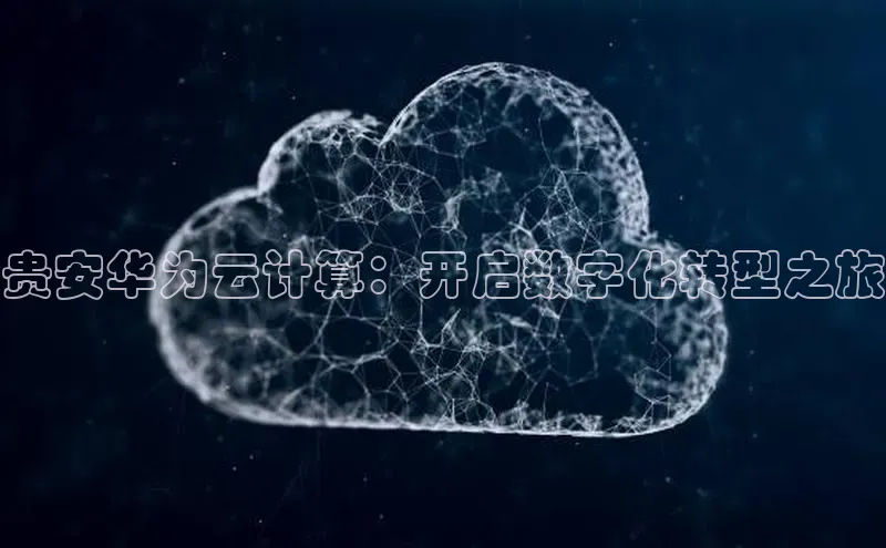 金年会体育一径科技贵安华为云计算：开启数字化转型之旅